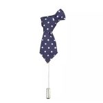 Pin Tie Dark Blue with Spots