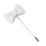 Pin Bow Tie White