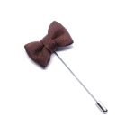 Pin Bow Tie Brown