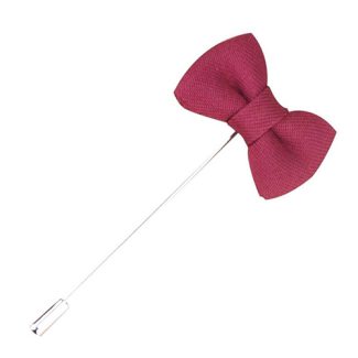 Pin Bow Tie Bordeaux