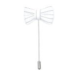 Pin Bow Tie White Striped