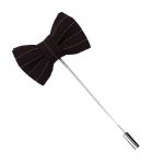 Pin Bow Tie Black Striped