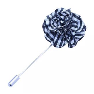 Pin Flower Black and White