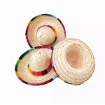 Hat Decorative Sombrero Straw