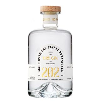 Gin 202 Dry Gin, Bar Edition, Made with The Finest Botanicals, Armenia 42% 0.5L