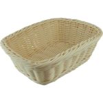 Bread Basket Rectangular Beige 8.5x23.5x20cm