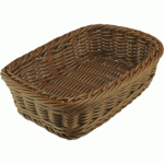 Bread Basket Rectangular Brown 6x8.5x13cm