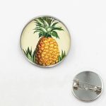 Pin Pineapple Silver 20mm