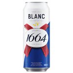 Գարեջուր Kronenbourg 1664 Blanc, Wheat Beer with a Hint of Citrus, France, 5% 0.5լ արկղ (24 թ.տ)
