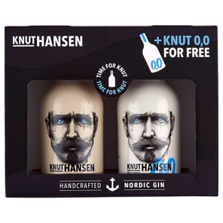 Gin Knut Hansen, Dry Gin, 42% 0.5L and Knut Hansen Non-Alcoholic Gin, Hamburg, Germany, GB, 0.0% 0.5L