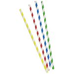 Straws Paper Colorful D6 L240 100 Pcs./Pack