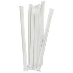 Eco Straws Made from Sugarcane with Individual Packaging D6 L210, 250 Pcs./Pack.